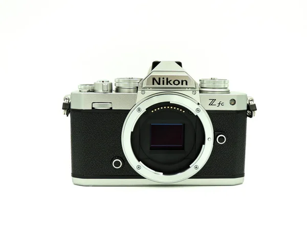 Corpo Nikon Novo 2021 Icônica Câmera Sem Espelho Formato Nossa — Fotografia de Stock