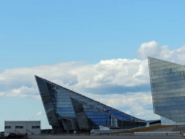 ラフタ センター Lakta Center サンクトペテルブルクのラフタにある公共およびビジネス複合施設である サンクトペテルブルクで最も高く 最も近代的な建物 ロシアの誇り ガスプロムのファルスの非公式の名前 — ストック写真