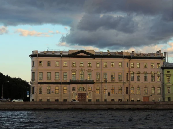 Architektura Budynków Sankt Petersburgu Stary Zjednoczony Budynek Piękne Domy Sankt — Zdjęcie stockowe