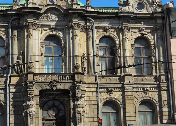 Die Architektur Der Gebäude Petersburg Ein Altes Einheitliches Gebäude Schöne — Stockfoto