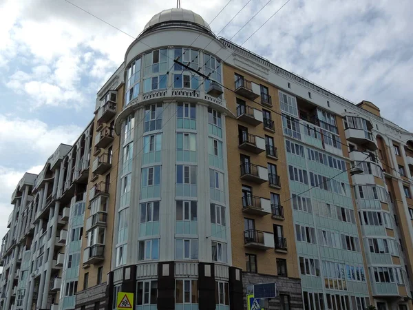 Arquitectura Los Edificios San Petersburgo Antiguo Edificio Unificado Hermosas Casas — Foto de Stock