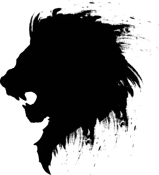 Tatouage Tête Lion — Image vectorielle