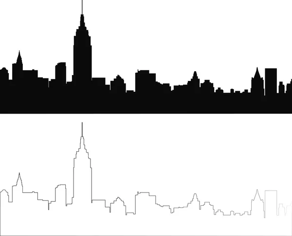 City silhouette 4 — Stock Vector