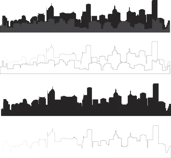 City silhouette 1 Royalty Free Stock Vectors