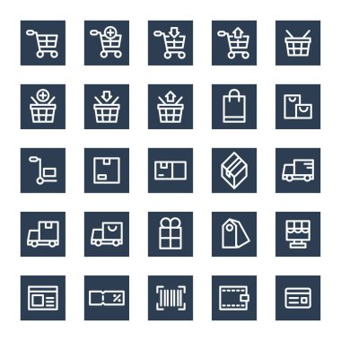 iş ekommerce ana hatları simge tasarımı, pazarlama çevrimiçi vektör sembolü, düzenlenebilir vuruş