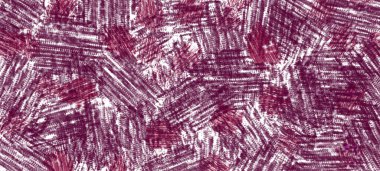 Mor zigzag çizgileri bir araya toplanmış. Gruplar beyaz arkaplanda farklı açılardan sıralanmıştır. Taklit örgü kumaş. Tasarım için soyut arkaplan.