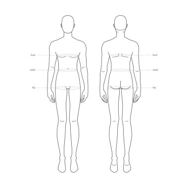 Erkekler standart vücut parçaları terminoloji ölçümleri giysi ve aksesuarlar için illüstrasyon moda erkek boyutu