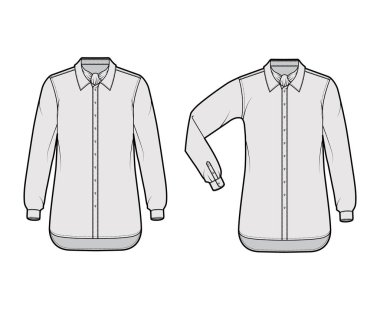 Kravat yayı, dirsek kıvrımı, uzun kollu, büyük beden, düğmeli...