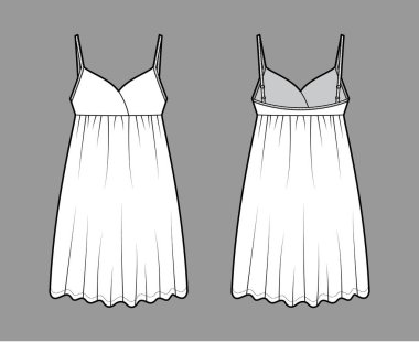 Oyuncak bebek elbisesi. Pijama tekniği. Mini boy, büyük boy, ayarlanabilir omuz kayışlı.