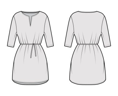 Kravat, dirsek kolları, büyük beden, mini etek, kesik boyun.