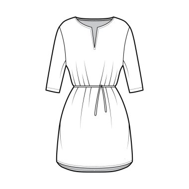 Kravat, dirsek kolları, büyük beden, mini etek, kesik boyun.