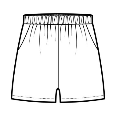 Spor antrenmanı şortları. Esnek, düşük bel, yükselme, gevşek, mikro uzunlukta spor giysileri.