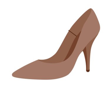 Sivri topuklu kadın ayakkabısı. Ofis için şık ayakkabılar, düğün, kokteyl, randevu gecesi. Teknik illüstrasyon, CAD modelleme, zengin vektör erkekler uniseks izole klas stil.