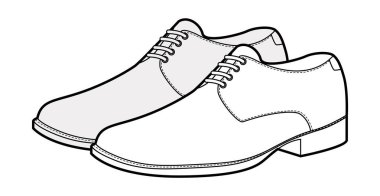 Buck 'ın erkek süet ayakkabısı çizim çifti. Kontrastlı spor ayakkabıları, kampüs tarzında. Teknik illüstrasyon CAD taslak çizim vektörü kadın uniseks ana hatları izole.