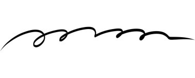 İnce kıvrımlı, altı çizili, inişli çıkışlı bir vuruş. Dijital veya yazdırma düzenlerinde başlıklar, linkler ve el yazısıyla yazılmış notlar için asgari sürekli satır vurgu olarak çalışır.