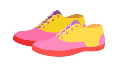 Plimsoll ayakkabı düz çift. Şehir yürüyüşü için rahat hafif ayakkabılar, okul kıyafeti, rahat tarz erkek unisex. Teknik moda illüstrasyonu, CAD modeli, yumuşak vektör izole edilmiş modern biçim.