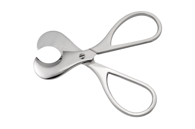 Paslanmaz çelik puro makası, izole edilmiş.