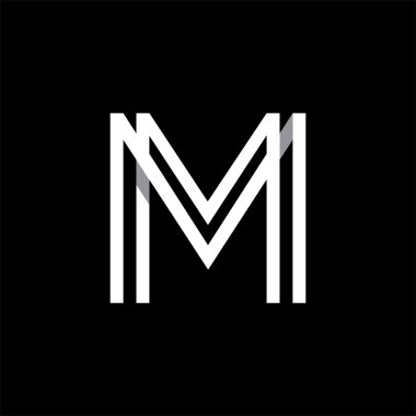 Büyük harf M logosu