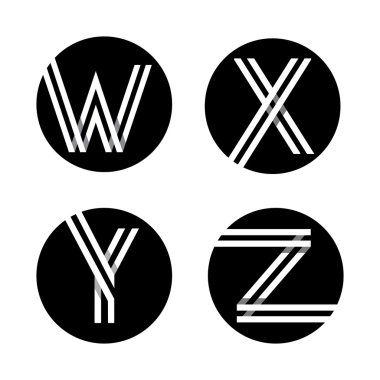Büyük harf W, X, Y, Z.
