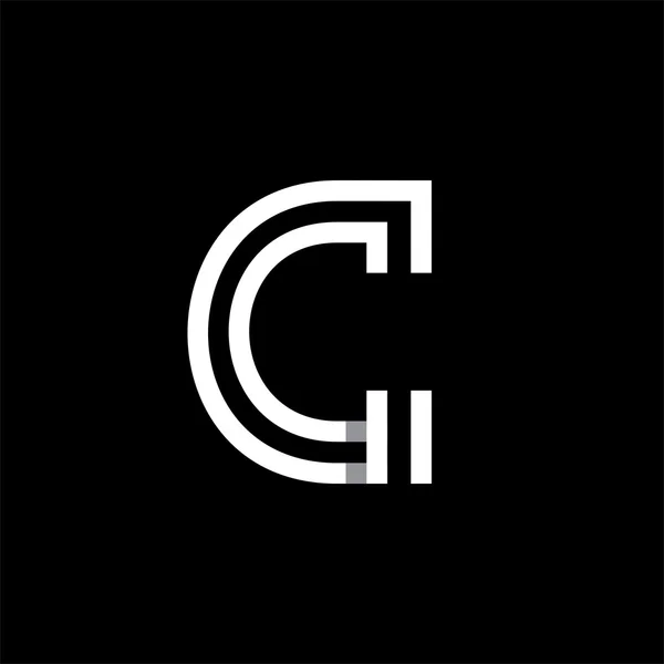 Großbuchstabe c Logo — Stockvektor