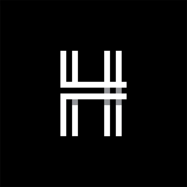 Κεφαλαίο γράμμα H λογότυπο — Διανυσματικό Αρχείο