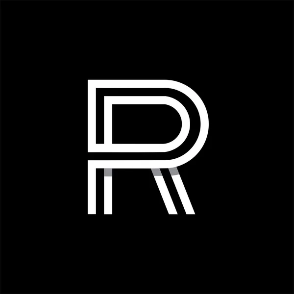Capital letter R logo — Stock vektor
