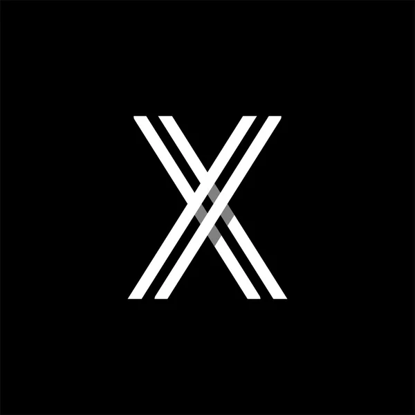 Capital letter X logo — Stockový vektor