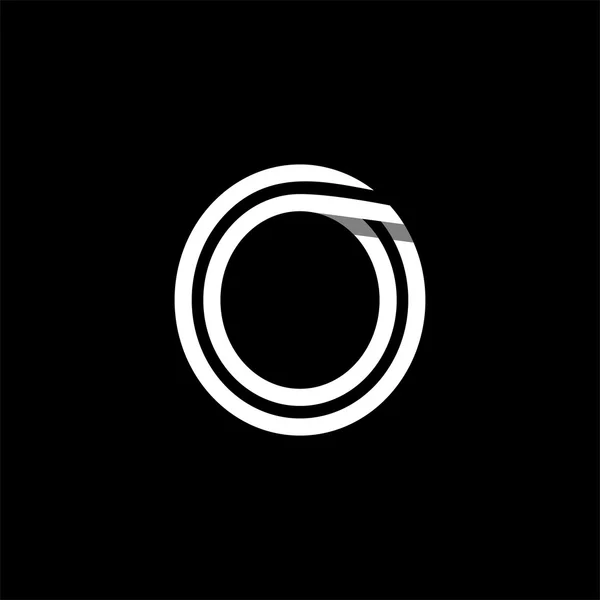 Capital letter O logo — 스톡 벡터