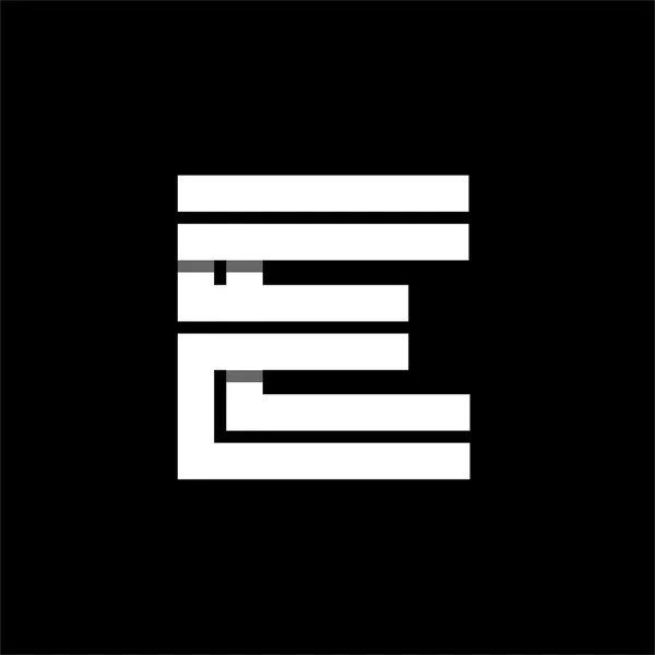 Lettre majuscule E . — Image vectorielle