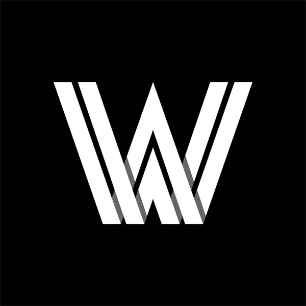 W capital letter enclosed in a square Stock Vector Image by ©PGMart ...