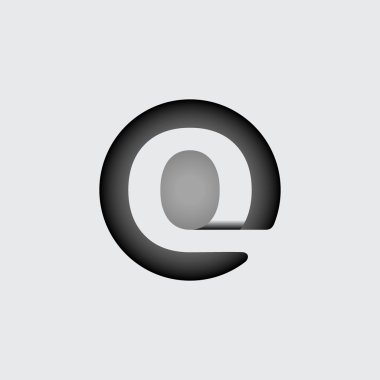 S Harfi. Geniş beyaz çizgilerden yapılmış 