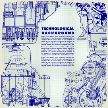 Retro teknik arka plan