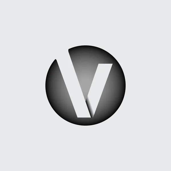 V. levél széles, fehér csíkokból — Stock Vector