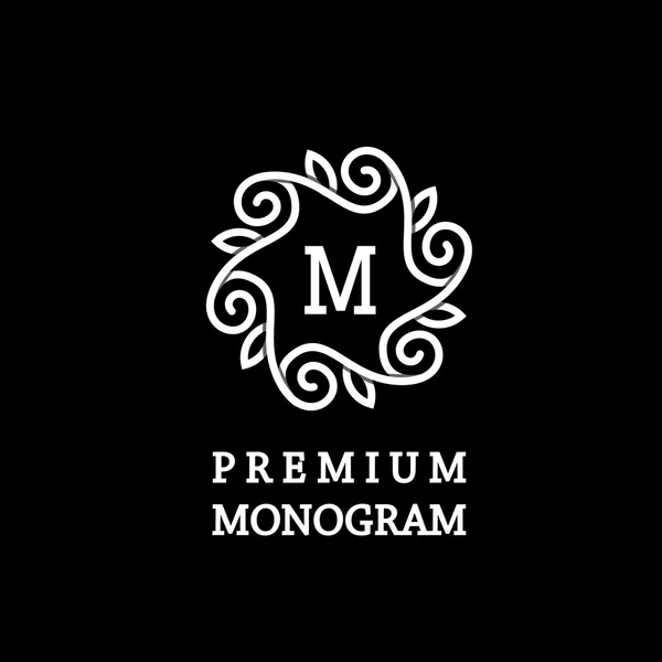 Elegante monograma elegante — Archivo Imágenes Vectoriales