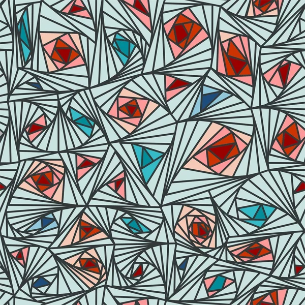 Fond abstrait sans couture de spirale volumétrique — Image vectorielle