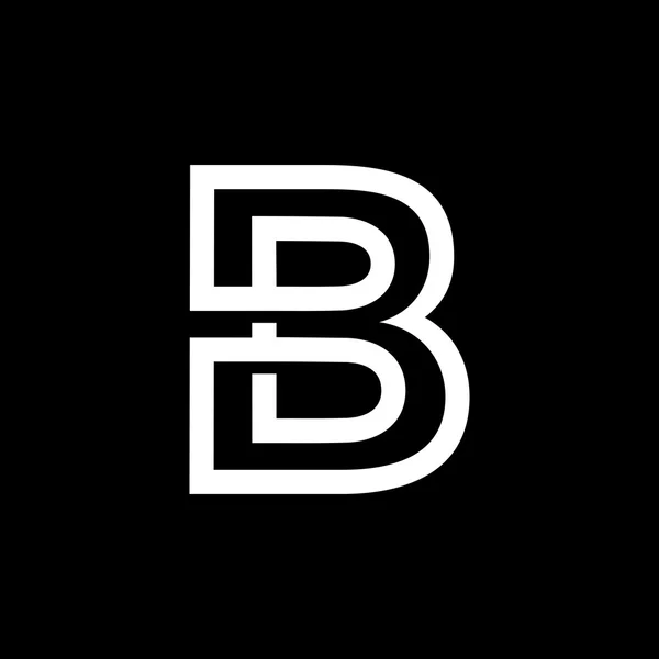 Velké písmeno B — Stockový vektor