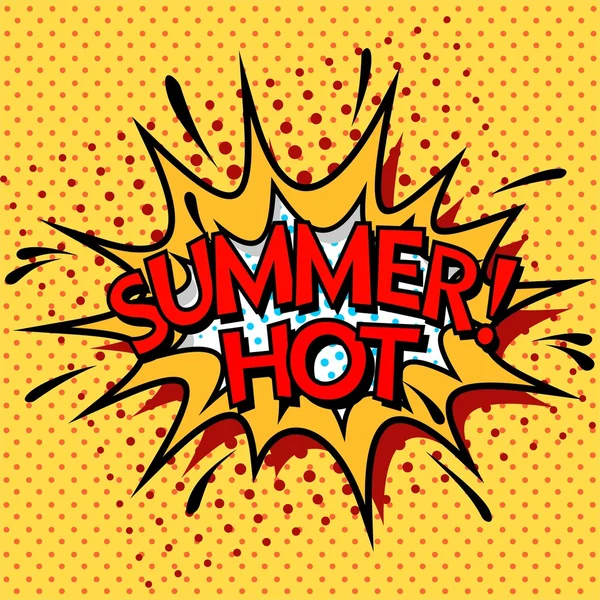 Cor banner de verão quente —  Vetores de Stock