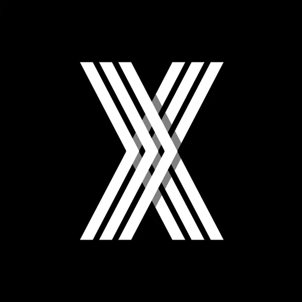Lettre majuscule X — Image vectorielle
