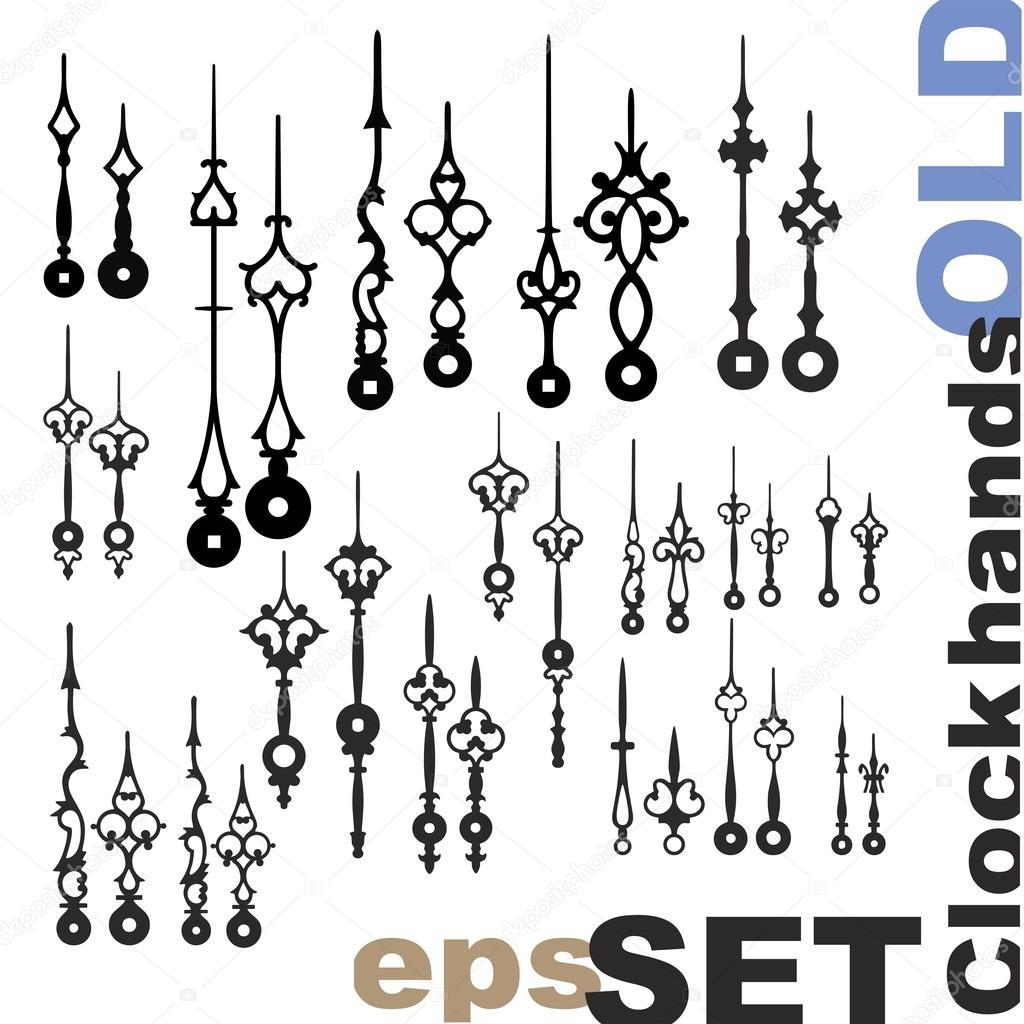 Old clock hands Stock Vector by ©PGMart 115486970