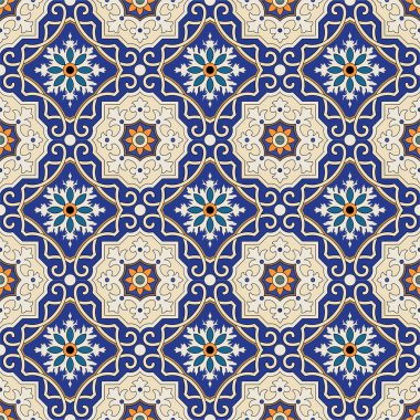 Renkli etnik süsleme seamless modeli 