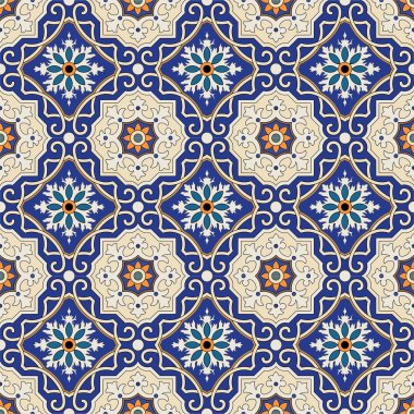 Colorful ethnic ornament seamless pattern  clipart