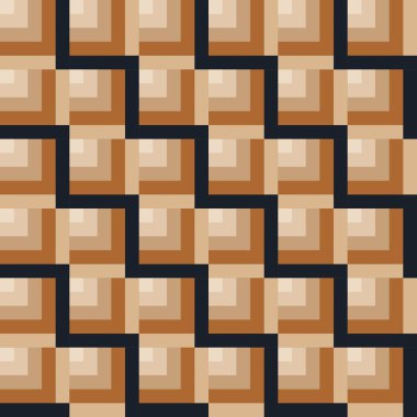 Moda renklerinde soyut üç boyutlu dikişsiz çizgili desen