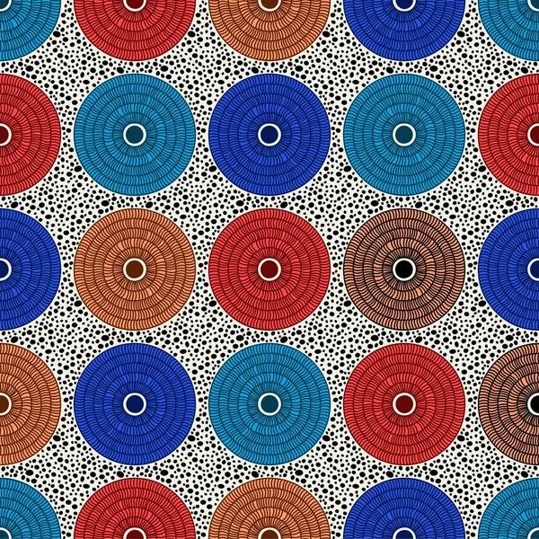 Африканская мода бесшовный узор украшения в ярких цветах, живопись и абстрактный фон для печати ткани, шарф, шаль, ковер, Kerchief, платок, вектор. — стоковый вектор