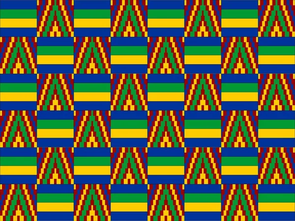 Ornamento patrón sin costuras de moda africana en colores vibrantes, arte de la imagen y fondo abstracto para la impresión de la tela, bufanda, chal, alfombra, pañuelo, pañuelo, vector. — Vector de stock
