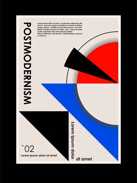 Artwork, poster inspired postModern of vector abstract dynamic symmetic symbol with bold geometry shape, poster art design, magazine front page, hi-tech print, cover arart. — 스톡 벡터