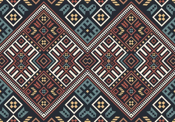 Bohemio, ornamento sin costuras de moda en estilo étnico. En tonos modernos de moda. Perfecto para el diseño de telas, ropa, interiores. — Vector de stock