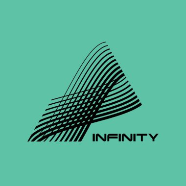 Abstract infinity logo design template. clipart