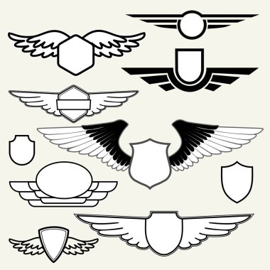Retro Vintage Logotypes kanatlı