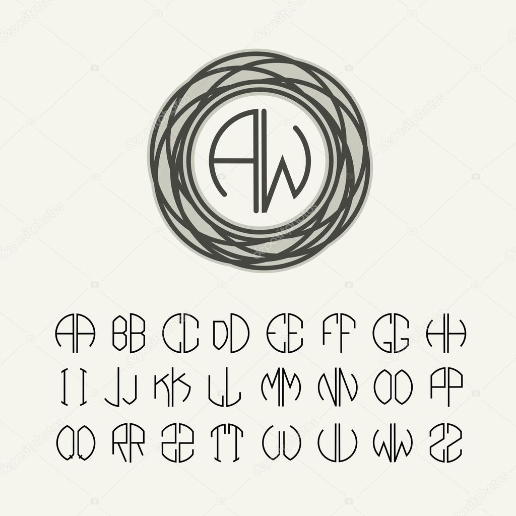 Letters to create monograms