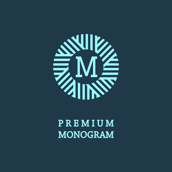 Stijlvolle sierlijke monogram — Stockvector